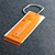 RFID Hang Tag Custom tags designer orange PVC paper hangtag