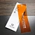 RFID Hang Tag Custom tags designer orange PVC paper hangtag