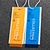 RFID Hang Tag Custom tags designer orange PVC paper hangtag