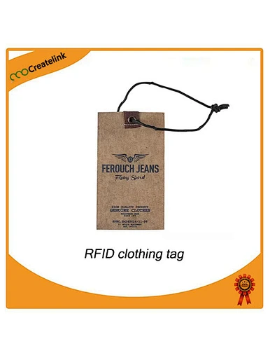 RFID apparel cloth hang tag UHF RFID garment  hang tag