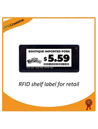RFID shelf tag for suppermarket or retail
