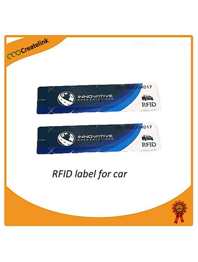 RFID windshield label for parking or access control