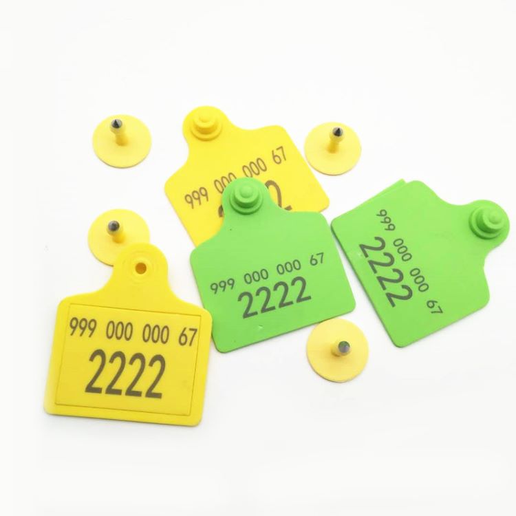 RFID UHF TPU Animal Ear Tracking Tags for Sheep Goats Cattle