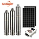 brushless DC solar watet pump Built in MPPT photovoltaic small stainless steel deep well submersible pump