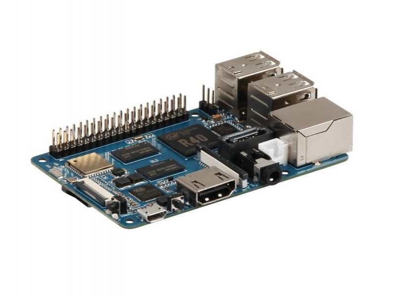 Banana Pi BPI-M2 Berry with Allwinner A40i/R40 chip design with 1GB DDR3 SDRAM