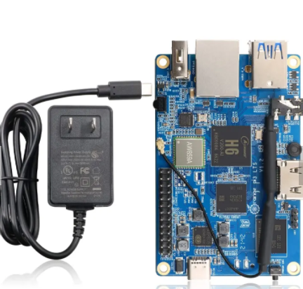 Orange Pi 3 LTS 2GB クアッドコア 64 ビット 1.8GHz 充電器