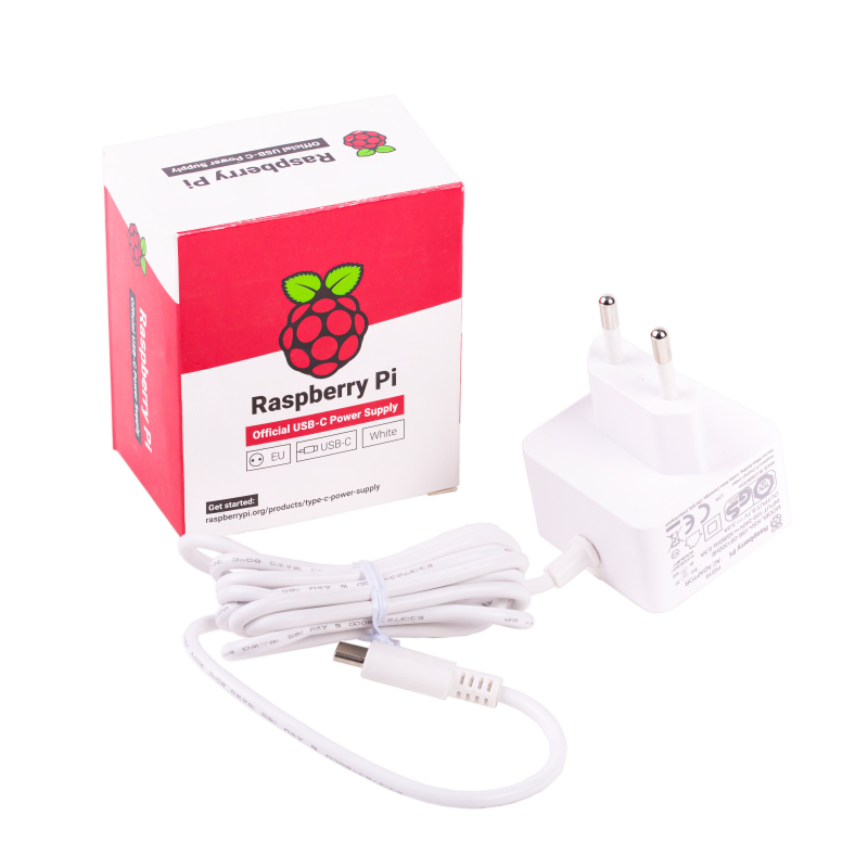 Raspberry Pi Eu 電源 ホワイト