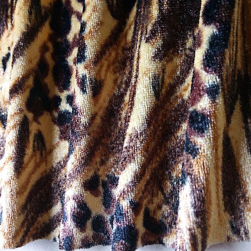 Printed Two-way Strethed Velvet