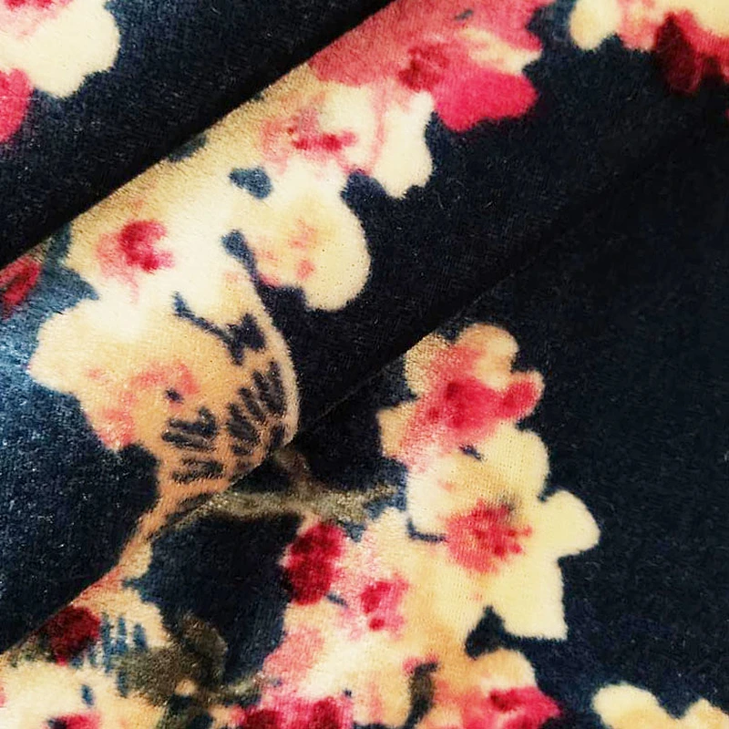 Printed Square Velvet