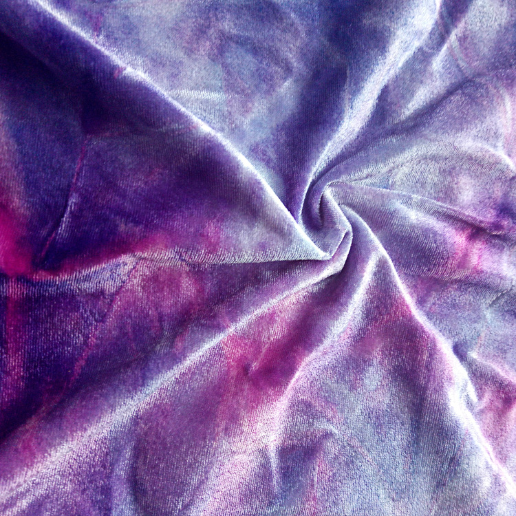 Tie Dyed Korean Velvet/Ice Velvet