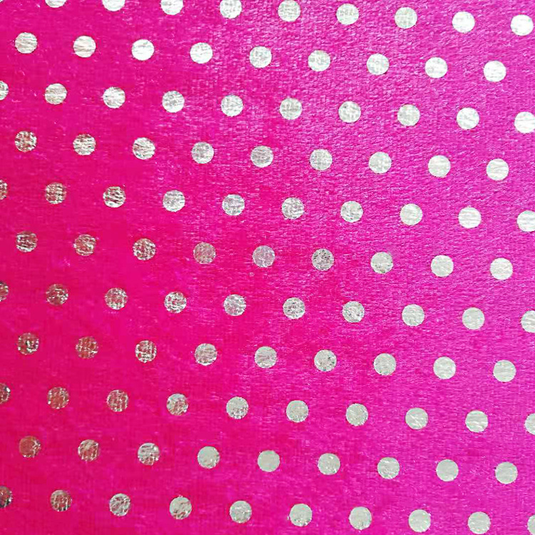 Foil Printed Two-way Strethed Velvet