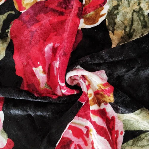 Printed Square Velvet