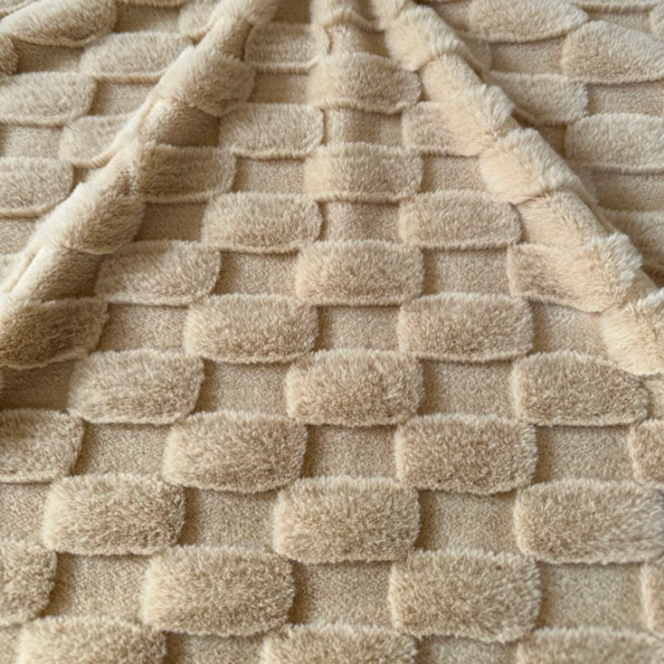 Solid and Cutted Rabbit Fleece