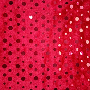 Foil Printed Two-way Strethed Velvet