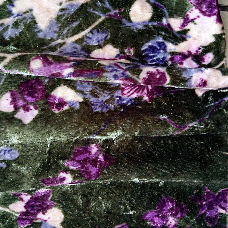 Printed Square Velvet