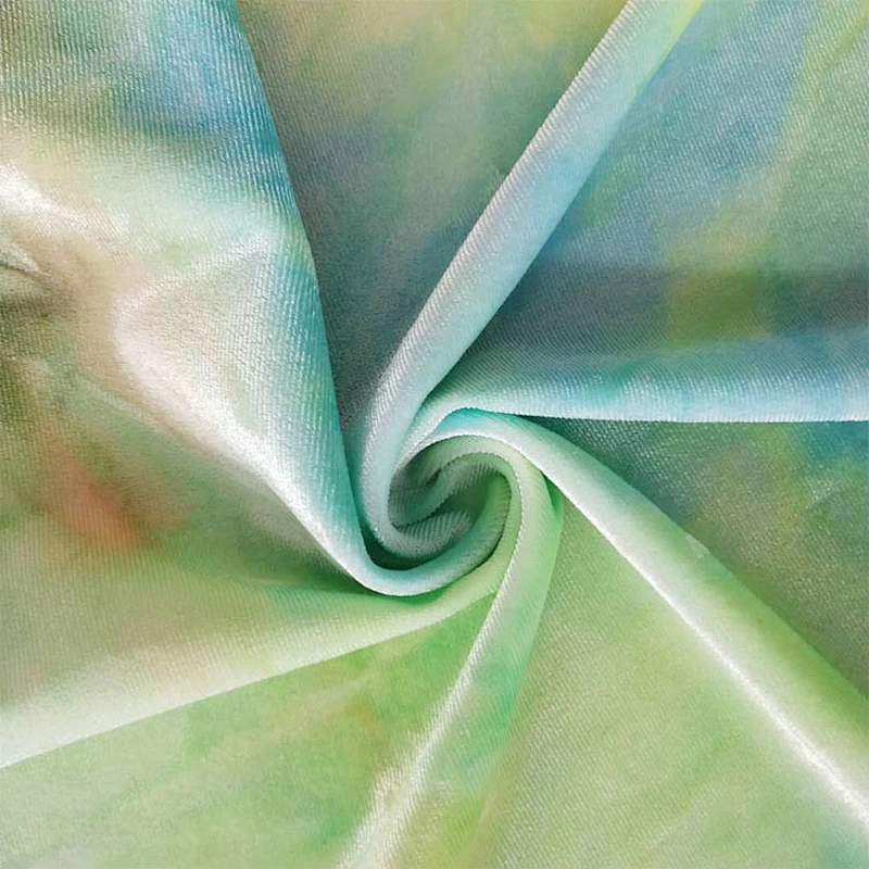 Tie Dyed Korean Velvet/Ice Velvet