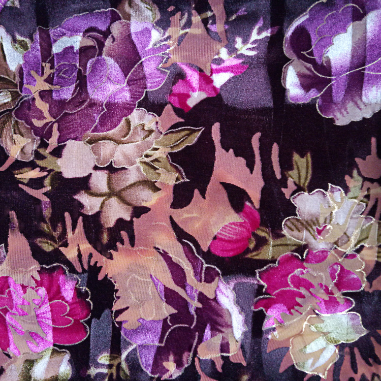Printed and Burn-out Korean Velvet/Ice Velvet