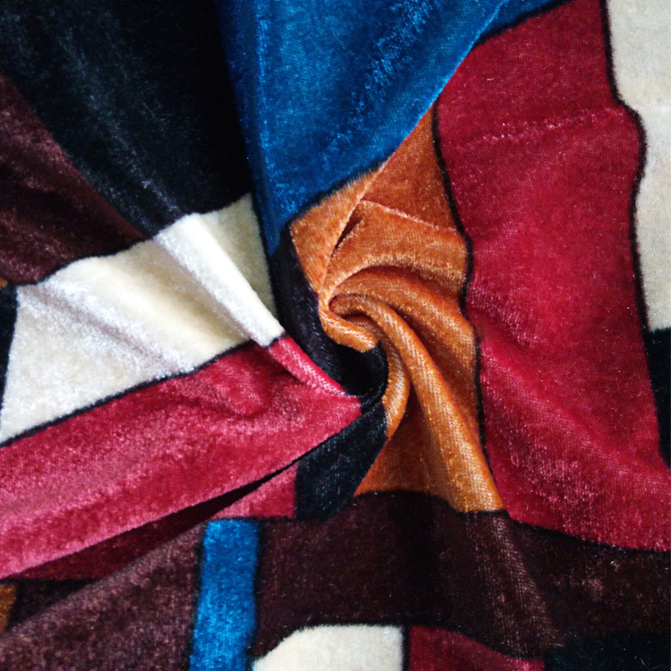 Printed Two-way Strethed Velvet
