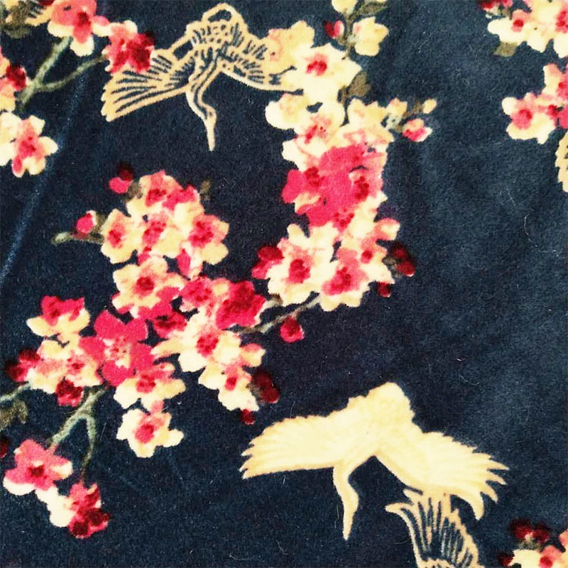 Printed Square Velvet