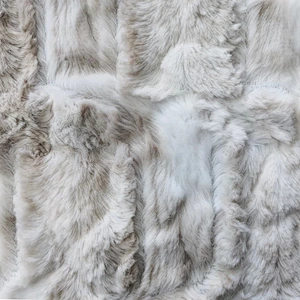 Printed and Brushed Rabbit Fleece