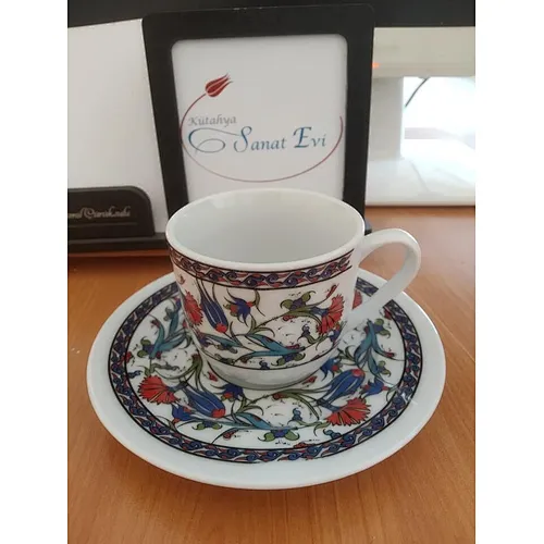 Arabic Turkish Elegant 90cc Porcelain Espresso Coffee Set Cups And ...