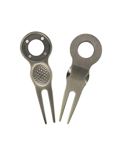 best divot tool - a golfer's green-saving hero. This handy tool effortlessly fixes pitch marks on the green, promoting healthy turf growth. Compact and easy to use, it ensures a smooth and pristine putting surface.