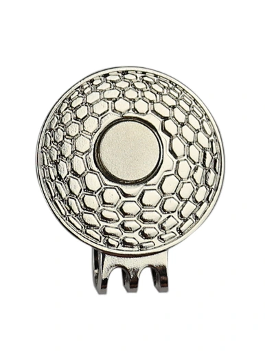 Magnetic ball marker hat clip - a convenient and versatile accessory for golfers. The magnetic clip securely holds your ball marker on your hat, ensuring easy access during your game.