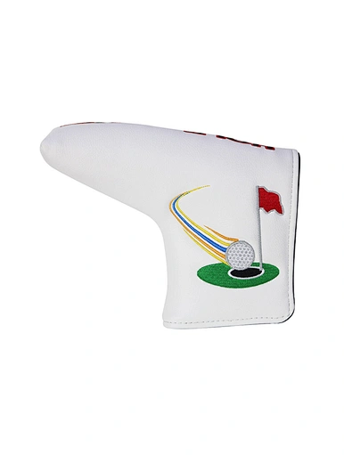 The leather headcover is a luxurious and protective accessory for golf clubs. Made from high-quality leather, it offers durability and a touch of elegance.