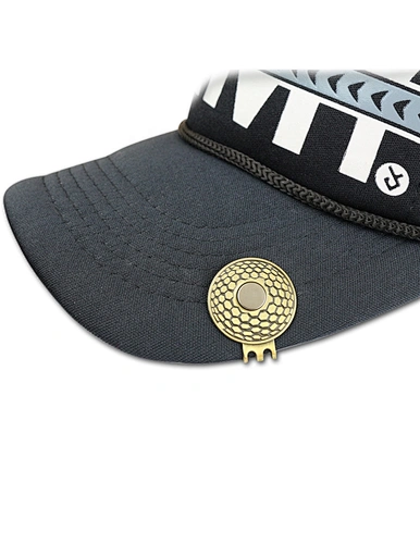 The golf hat clip with ball marker is a convenient and functional accessory for golfers. This clip attaches securely to hats or visors, providing easy access to the detachable ball marker.