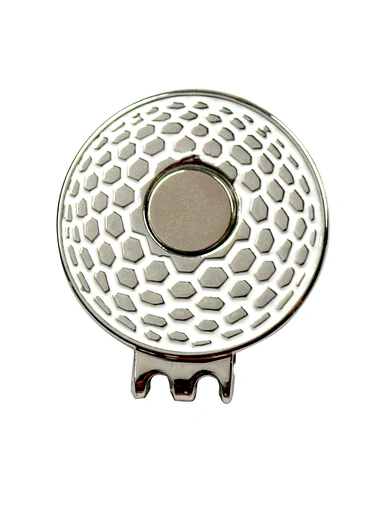 Personalized hat clip ball marker - a stylish accessory that adds a personal touch to your golf game. Customizable with your initials or logo, it keeps your ball marker secure and easily accessible on your hat.