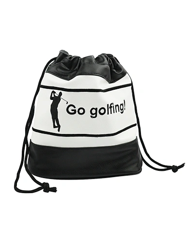The golf pouch bag is a compact and convenient accessory for golfers. This bag is designed to hold essential items such as golf balls, tees, and gloves. It features multiple compartments and pockets for organized storage.
