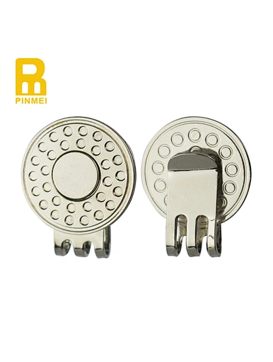 Golf marker hat clip - a stylish and practical accessory for golfers. This clip securely holds your ball marker on your hat, keeping it easily accessible during your game.