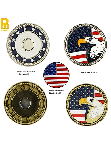 The custom poker chip golf marker is a personalized accessory for golfers. It can be customized with names, initials, or logos, adding a unique touch to the game.