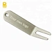 The bent golf divot tool is a versatile accessory for golfers. Its unique design features a bent handle, allowing for comfortable and efficient divot repair. Made with durable materials, it ensures long-lasting performance.