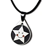 silver golf pendant