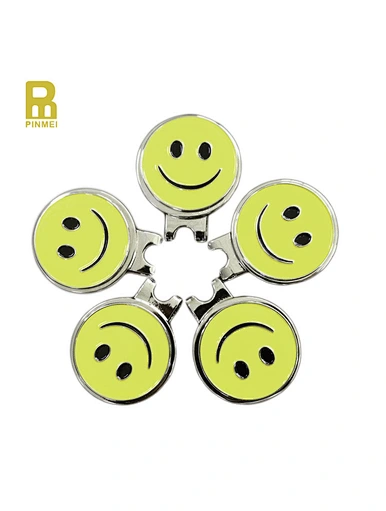 The hat clip with ball marker is a practical and convenient accessory for golfers. This clip attaches securely to hats or visors, providing easy access to the detachable ball marker.