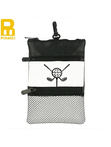 A leather golf ball pouch is a stylish and practical accessory for any golfer. Made with high-quality leather, it features a secure closure and can hold multiple golf balls.