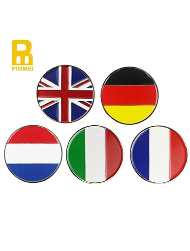 Metal ball markers are small, durable, and stylish accessories used in golf. They are placed on the green to mark the position of the ball. Made from high-quality metals like brass or stainless steel, they add a touch of elegance to any golf game.