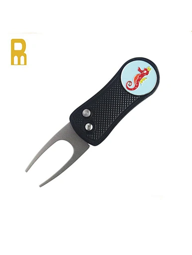 A custom switchblade divot tool is a practical and personalized accessory for any golfer. Made with high-quality materials, it can be customized with a name, logo, or design.