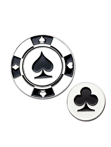Make your mark on the course with our custom golf poker chips. Featuring your name or logo, our high-quality chips are made from durable materials, providing practicality and function for every golfer.
