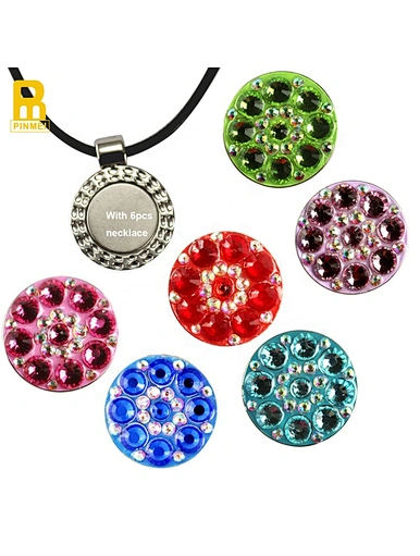 Add a touch of glamour to your game with our Swarovski crystal ball markers. Made from high-quality materials, our markers feature sparkling Swarovski crystals, creating a stunning and eye-catching look on the green.