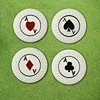 Make a unique statement on the course with our custom poker chip golf ball markers. Featuring your logo or design, our markers are made from high-quality materials, providing durability and practicality.