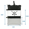 Personalized Golf Ball PU Leather Storage Sack Golf Pouch Golf Accessories Zipper Ball Bag leather golf pouch