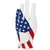 Wholesale custom USA flag Men's Left Hand Soft Breathable Cabretta Leather Sports golf glove