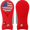 The switchblade divot repair tool is the perfect accessory for golf enthusiasts. Its sleek and compact design allows for easy storage in your golf bag, while its switchblade feature and sturdy construction make repairing divots a breeze.