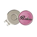 The Golf Hat Clip is a versatile accessory for golfers. It easily attaches to the brim of a hat, providing a convenient spot to hold a golf ball marker.