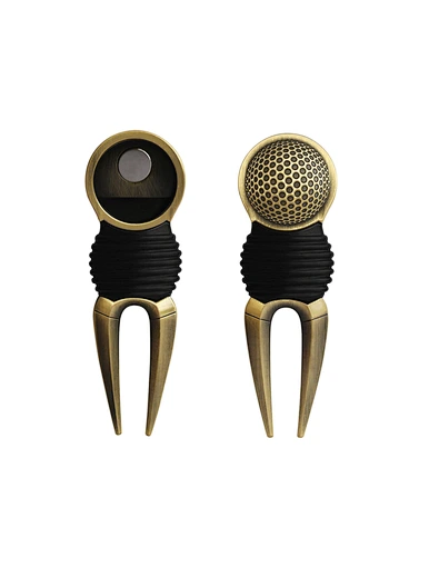 A golf pitch fork repair tool is a vital tool for maintaining the quality of the golf course. This small, handheld tool is used to repair pitch marks or divots on the green, ensuring a smooth and even surface for putting.