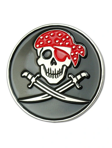The metal golf ball marker is a durable and reliable accessory for golfers. Made with high-quality metal, it provides a sturdy marker for accurately marking the position of the ball on the green.