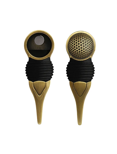 A golf divot repair tool is an essential accessory for any golfer. This handy tool is used to fix divots or ball marks on the green, ensuring the course remains in top condition.