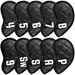 Leather golf iron covers are premium accessories designed to protect the heads of golf irons. Crafted from high-quality leather, these covers offer a luxurious and stylish solution for safeguarding clubs from scratches and damage.